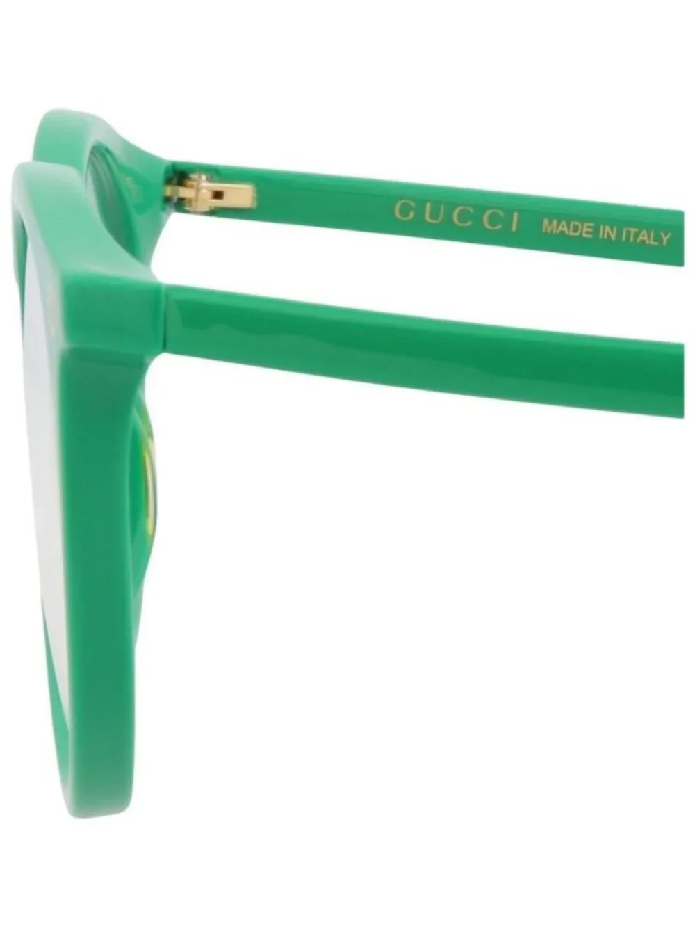 New Gucci Mens Round/Oval Green Green Transparent Fashion Designer Eyeglasses